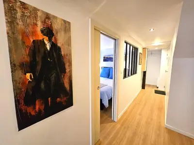 Un ou plusieurs lits dans un hébergement de l'établissement Magnifique T2-Chez François et Kamila - Centre historique- Parking privé 50m de l'appartement- balcon avec vue