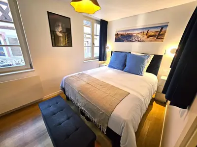 Un ou plusieurs lits dans un hébergement de l'établissement Magnifique T2-Chez François et Kamila - Centre historique- Parking privé 50m de l'appartement- balcon avec vue