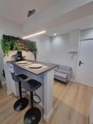 Cuisine ou kitchenette dans l'établissement Sur la savoureuse - Le 31