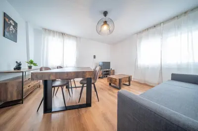 Coin salon dans l'établissement Frontiere Suites 7 Saint-Louis Proche Bale