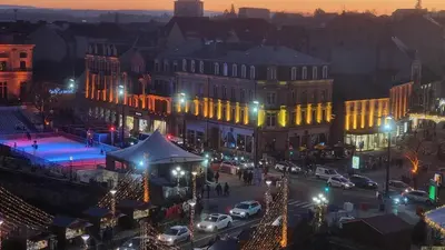 Vue générale sur Belfort ou vue de la ville depuis l'appartement