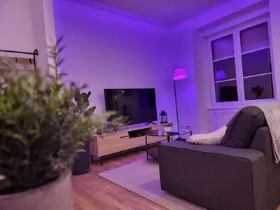 Télévision ou salle de divertissement dans l'établissement Appartement au centre historique ツ