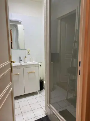 Salle de bains dans l'établissement Colmar Centre renovated cottage 4 people - terrace