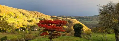 Paysage naturel près de la maison d'hôtes