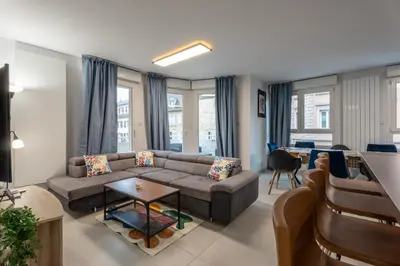Coin salon dans l'établissement Abbatucci 12A Logement 6 Pers Proche Bale