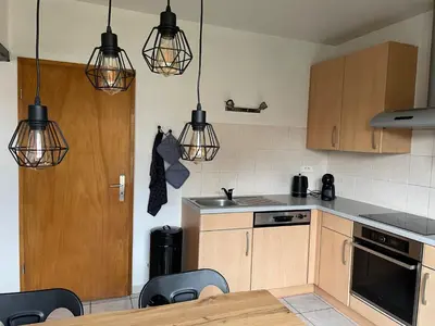 Cuisine ou kitchenette dans l'établissement Au petit Bretzel
