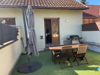 Terrasse ou espace extérieur de l'établissement Au petit Bretzel