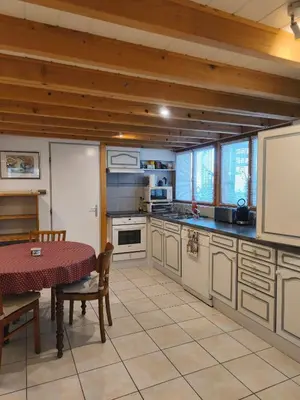 Cuisine ou kitchenette dans l'établissement Le Gîte du Facteur d 'Orgues