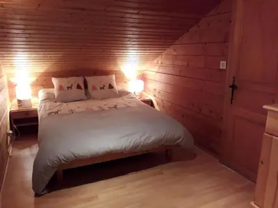 Un ou plusieurs lits dans un hébergement de l'établissement Chalet des FURETS