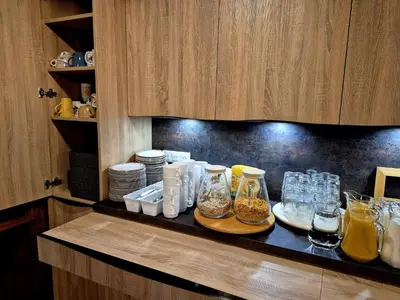 Cuisine ou kitchenette dans l'établissement Maison de ressourcement évangélique Tabor