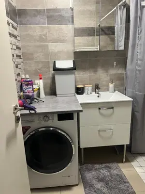 Salle de bains dans l'établissement Les chambres de Marie