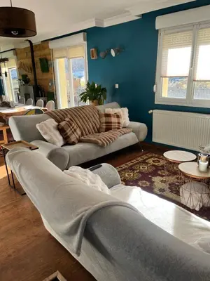 Coin salon dans l'établissement LA MAISON D'ULYSSE spa et détente