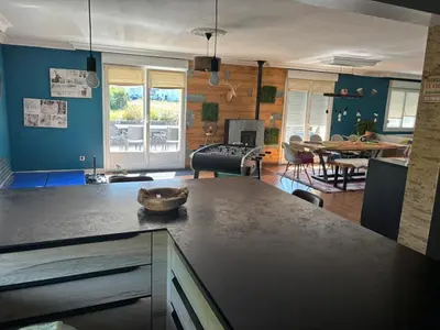 Cuisine ou kitchenette dans l'établissement LA MAISON D'ULYSSE spa et détente