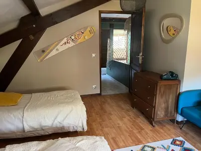 Un ou plusieurs lits dans un hébergement de l'établissement LA MAISON D'ULYSSE spa et détente