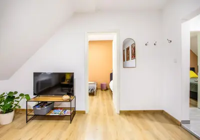 Télévision ou salle de divertissement dans l'établissement Sienna - Calme et bien-être au coeur de Mulhouse