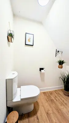 Salle de bains dans l'établissement T1 Nature et Balnéothérapie
