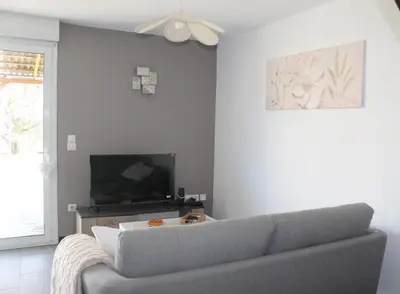 Télévision ou salle de divertissement dans l'établissement Le Cosy Julian