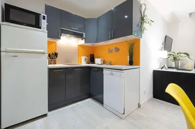 Cuisine ou kitchenette dans l'établissement Franklin - Hyper Centre Mulhouse