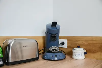 Plateau bouilloire dans l'établissement Le repaire du 3e