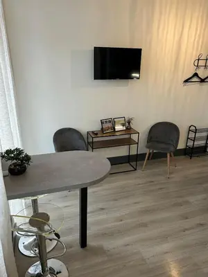 Télévision ou salle de divertissement dans l'établissement Studio Amélie