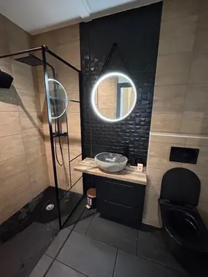 Salle de bains dans l'établissement Studio Amélie