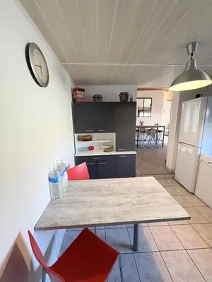Cuisine ou kitchenette dans l'établissement Horse House Calm and Nature near motorway and Basel