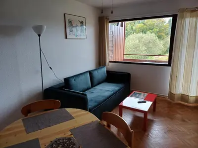 Coin salon dans l'établissement Appartement à louer mon petit bonheur pour deux personnes