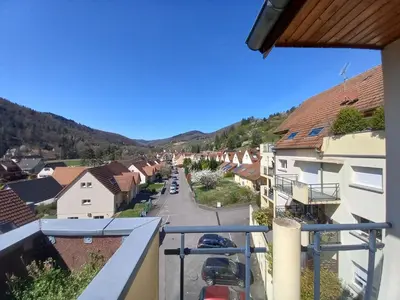 Vue générale sur la montagne ou vue sur la montagne depuis l'appartement