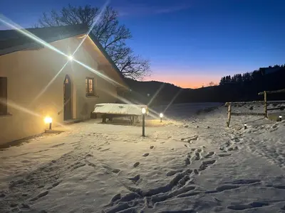 L'établissement Cocon au cœur des Vosges en hiver