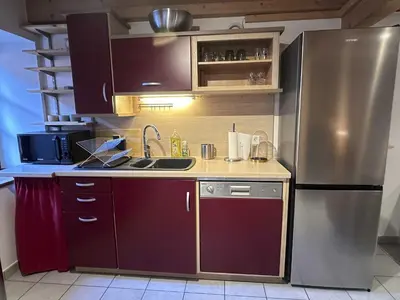 Cuisine ou kitchenette dans l'établissement Ide'Alsace