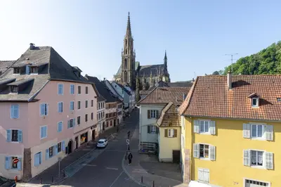 Vue générale sur la montagne ou vue sur la montagne depuis l'appartement
