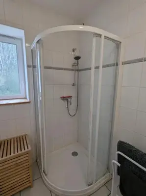Salle de bains dans l'établissement Charmante maison à Xonrupt-Longemer, 80 m² avec jardin