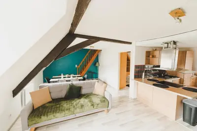 Cuisine ou kitchenette dans l'établissement Le Bretzel Mulhouse