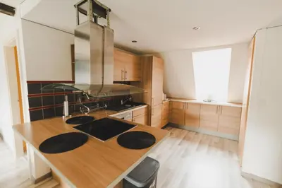 Cuisine ou kitchenette dans l'établissement Le Bretzel Mulhouse