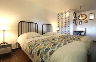 Un ou plusieurs lits dans un hébergement de l'établissement Chalet de Grany, magnifique vue sur le lac de Gérardmer