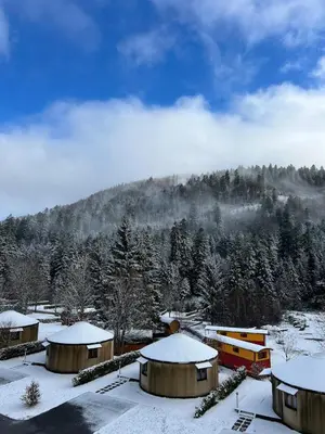 L'établissement Le cocon de La Bresse en hiver