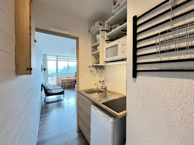 Cuisine ou kitchenette dans l'établissement Appartement - Station de ski