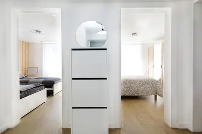 Un ou plusieurs lits dans un hébergement de l'établissement Le Manalac votre Appartement 4-6P au centre ville
