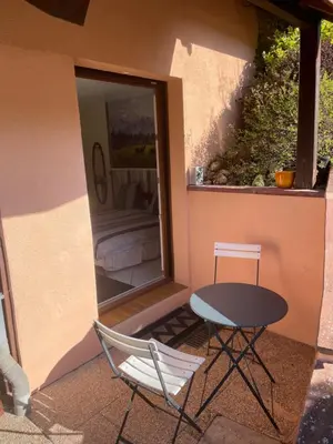 Balcon ou terrasse dans l'établissement La Chambre d'hôte