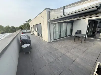 Balcon ou terrasse dans l'établissement Appartement attique
