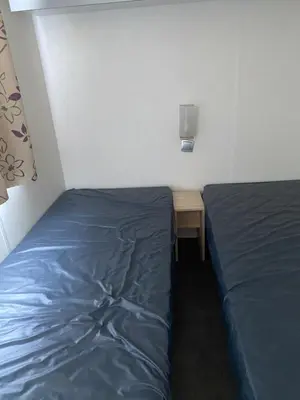 Un ou plusieurs lits dans un hébergement de l'établissement Mobile home 6personnes ,Alsace , munster France