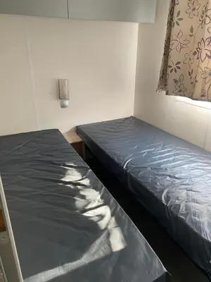Un ou plusieurs lits dans un hébergement de l'établissement Mobile home 6personnes ,Alsace , munster France
