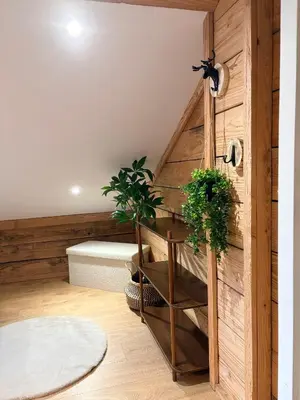 Salle de bains dans l'établissement Gîtes les cocons des guédons Le Douglas