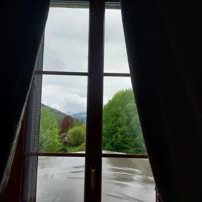 Vue générale sur la montagne ou vue sur la montagne depuis le B&B/chambre d'hôtes