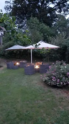 Jardin de l'établissement Le coq en pâte
