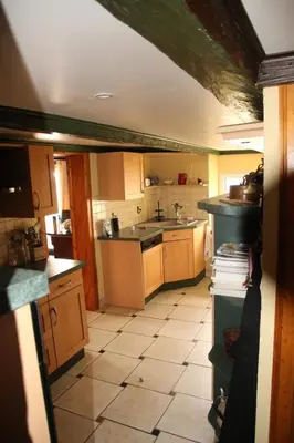 Cuisine ou kitchenette dans l'établissement Gîte des Chamois