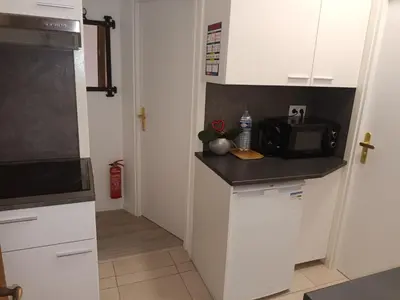 Cuisine ou kitchenette dans l'établissement Le Cosy Appart' Zen - jusqu'à 6p