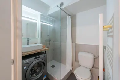 Salle de bains dans l'établissement Very nice apartment in downtown Mulhouse Kennedy