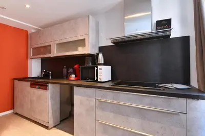 Cuisine ou kitchenette dans l'établissement Charmante maison familiale sur la Route des Vins d'Alsace