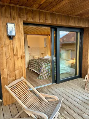 Plan de l'établissement Chalets Hissala, vue lac et sauna